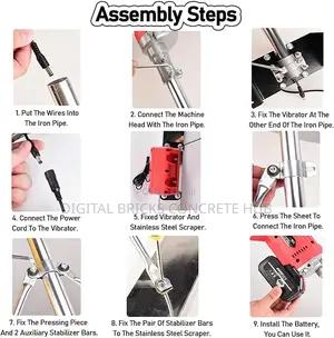 Rechargeable Vibrating Screeding Machine