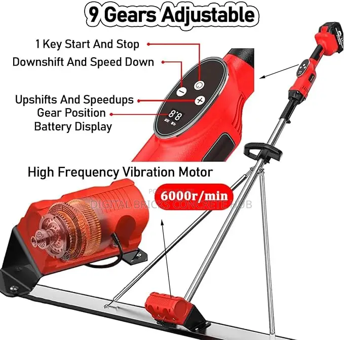 Rechargeable Vibrating Screeding Machine
