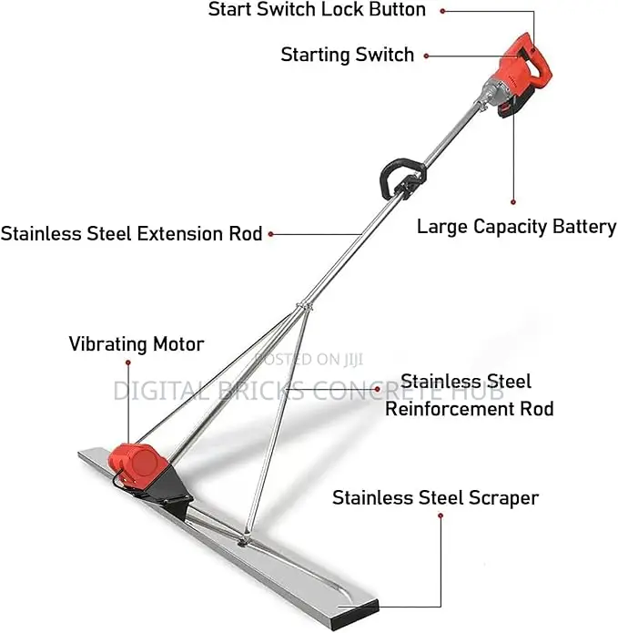 Rechargeable Vibrating Screeding Machine