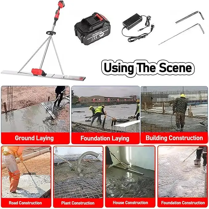 Rechargeable Vibrating Screeding Machine