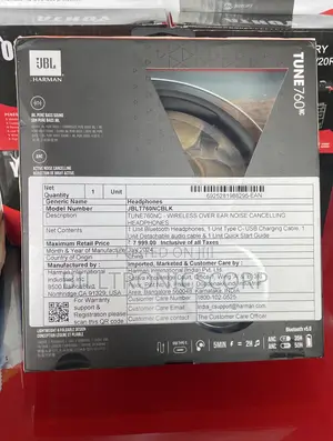 JBL Bluetooth Headset Tune 760nc
