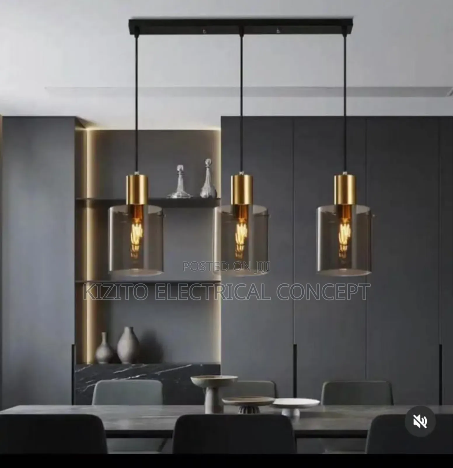 Vintage Glass Kitchen Dining Pendant Lamp