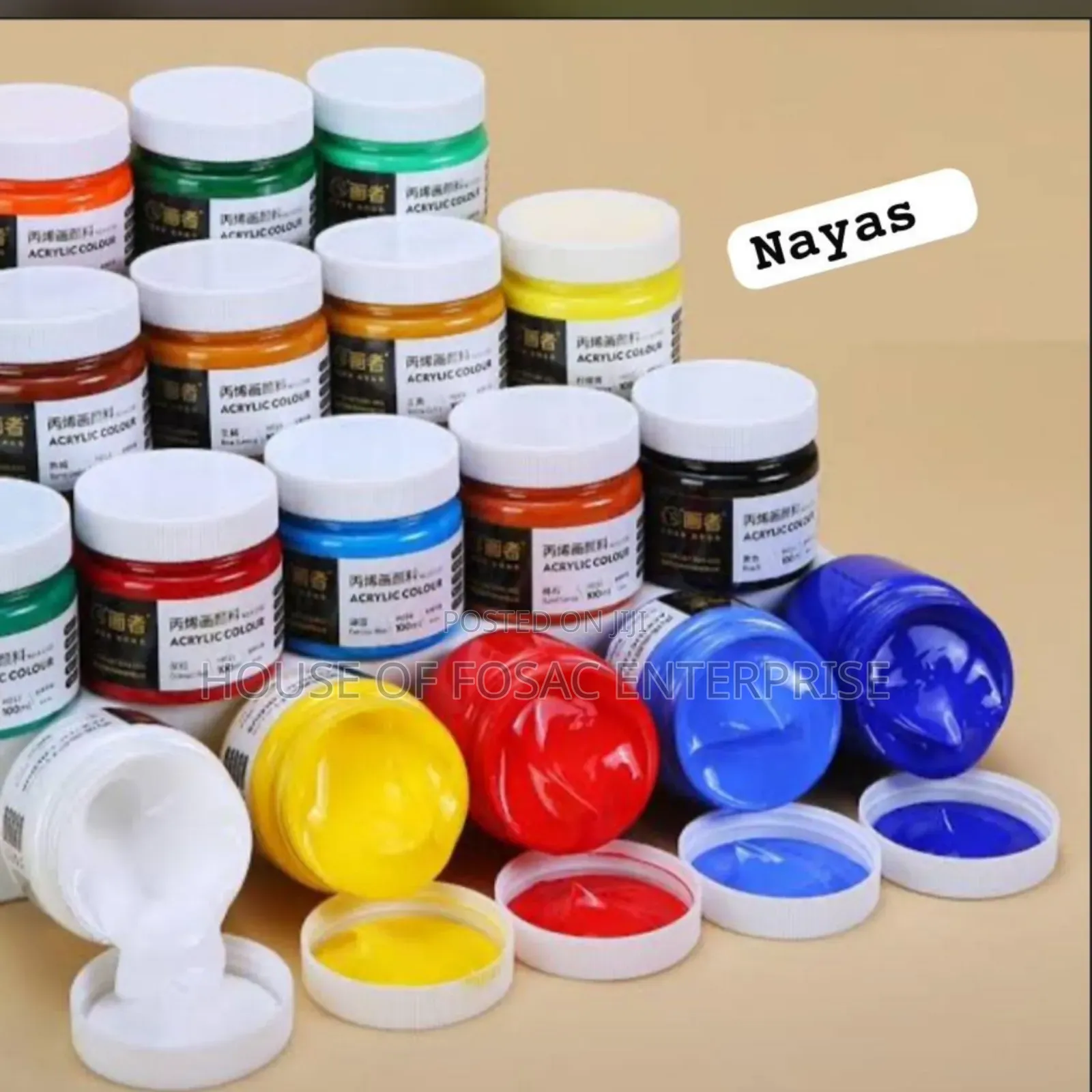 Acrylic Paints (250g, 500g, Set of 24, 3ml for Sip Paint)