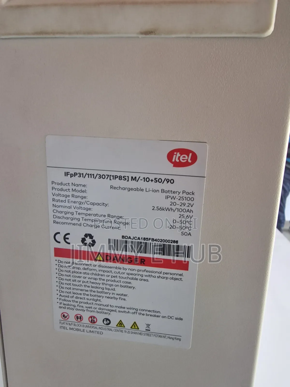 Itel 2.5kw Lithium Battery