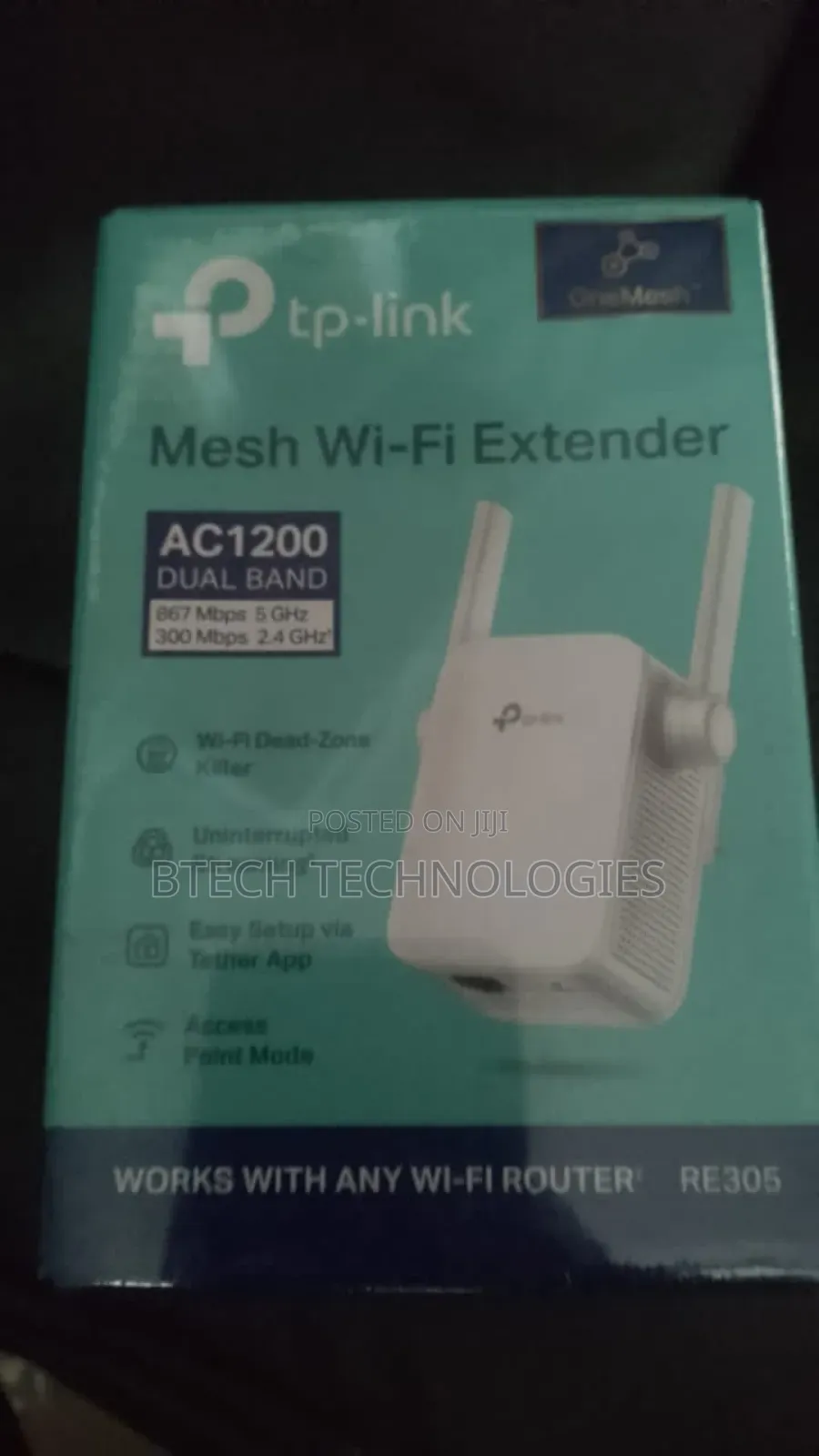Tp Link TP-Link Ac1200 Wifi Extender Re305 300mbps Dual Band