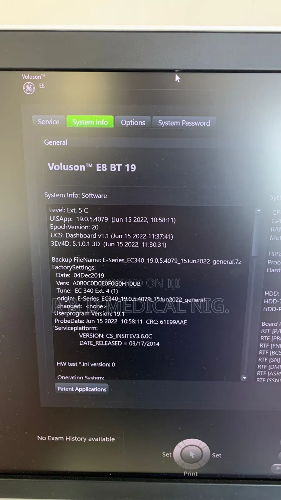 GE Evolusion E8 4d Ultrasound Machine
