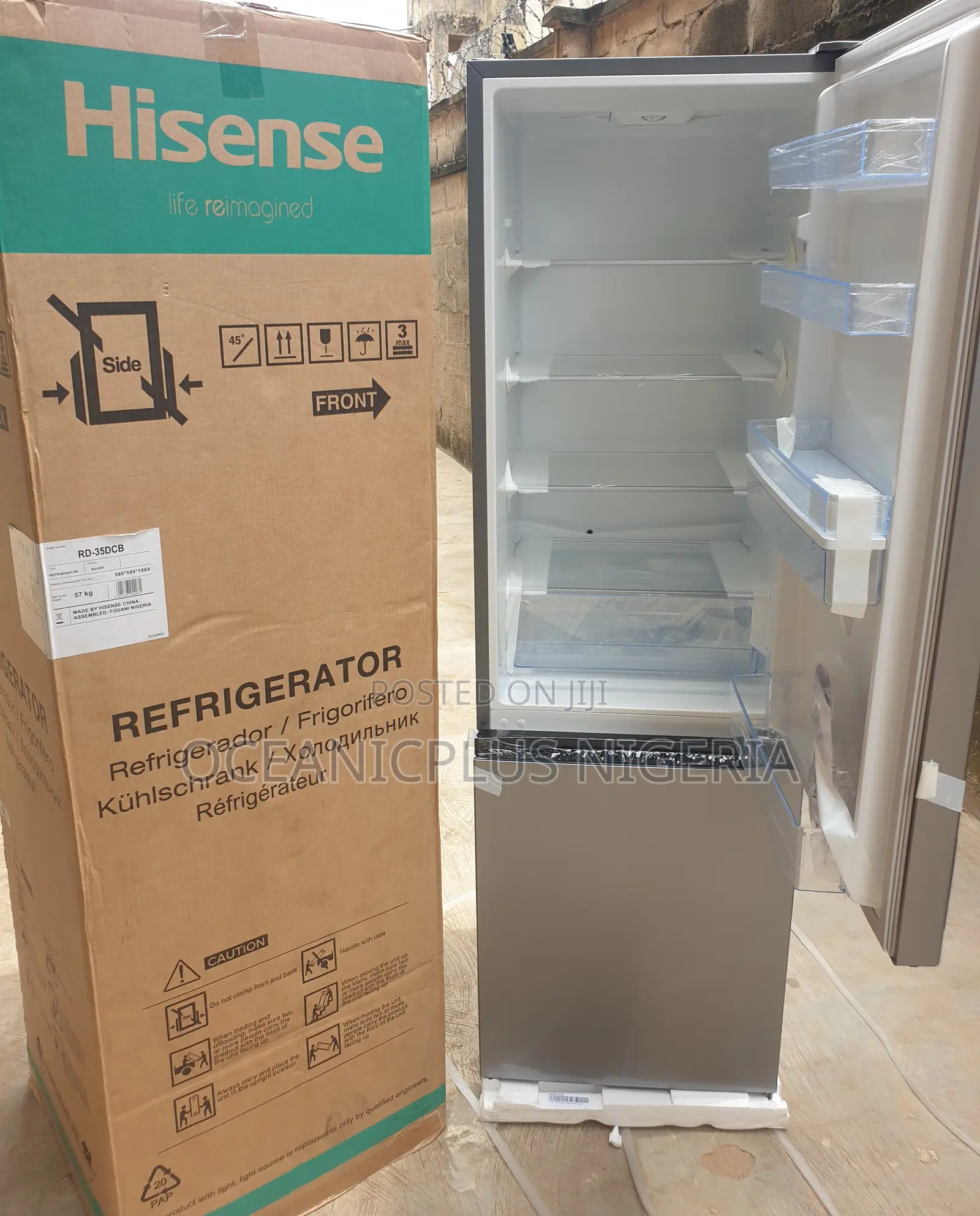 Modern Hisense Refrigerator 264l Ref-35dcb Doubledoor Fridge