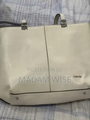 White Calvin Klein Leather Handbag.