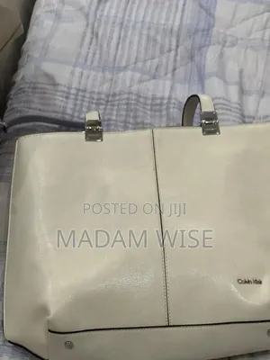 White Calvin Klein Leather Handbag.