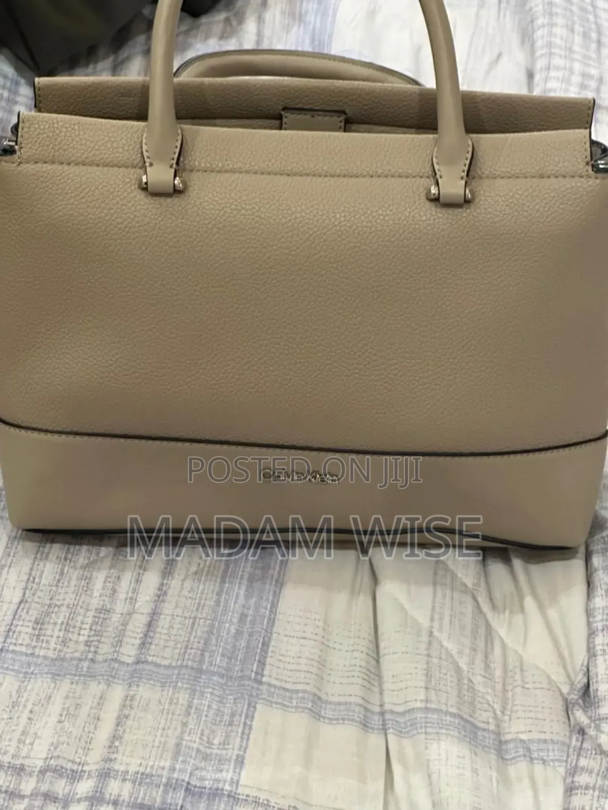 Calvin Klein Leather Handbag With Purse.