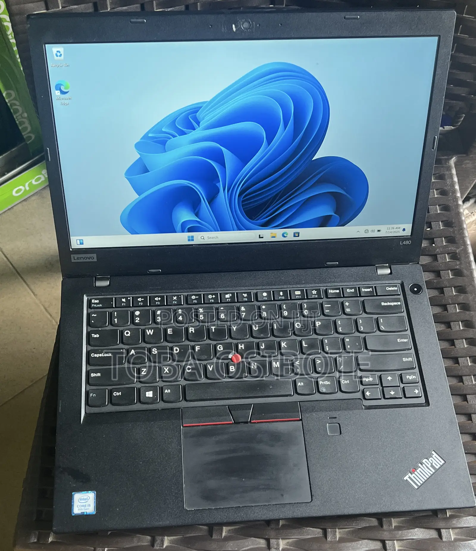 Laptop Lenovo ThinkPad L480 8GB Intel Core i5 SSD 256GB