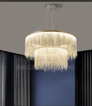Nordic Designed 2 Step Crystal Raindrop Chandelier