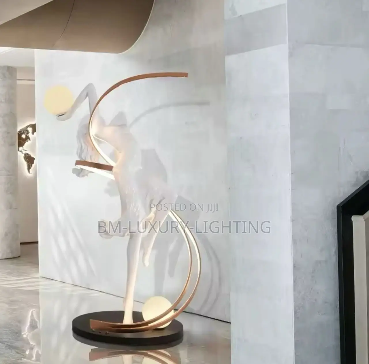 Sculpture Abstract Floor Lamp Dance Goddess