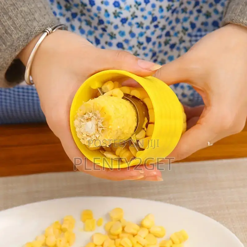 1-Pack Multi-Functional Corn Peeler Cob Cutter - Stainless