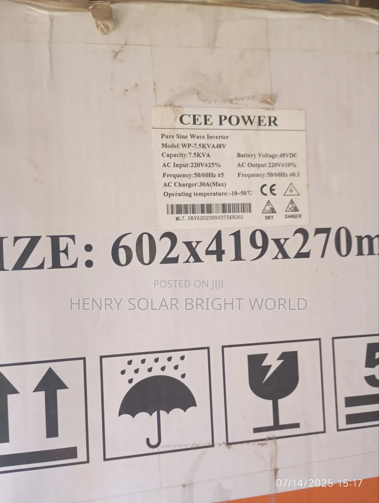 Ceepower 7.5kva 48v Transformer Based Inverter