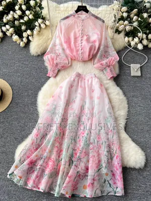 Photo - Trendy Quality Women's 2 Piece.(Button Top Skirt)