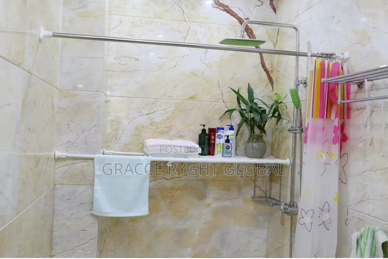 150/270cm Extendable Shower Curtains Rod