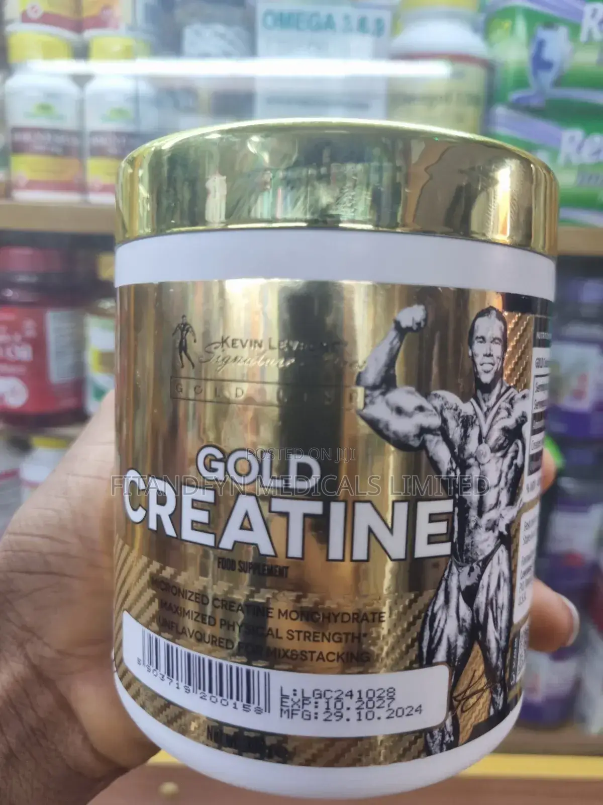 Gold Creatine Monohydrate Powder