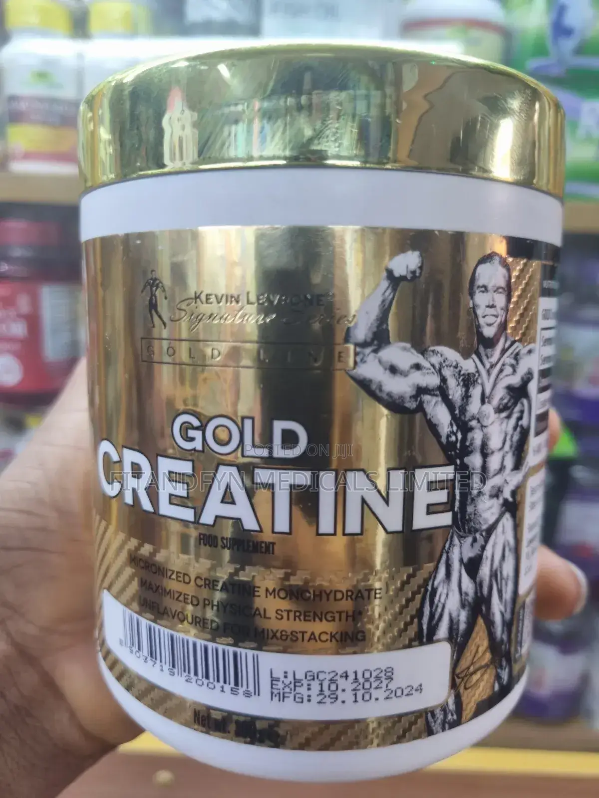 Gold Creatine Monohydrate Powder