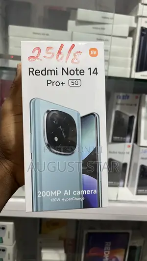 New Xiaomi Redmi Note 14 Pro+ 5G 256 GB Black