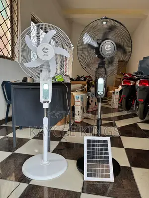 Photo - Solar Rechargeable Fan With Mp3 and Remote Control
