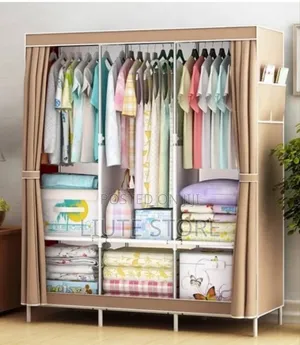 Photo - Three Columns Mobile Wooden Wadrobe