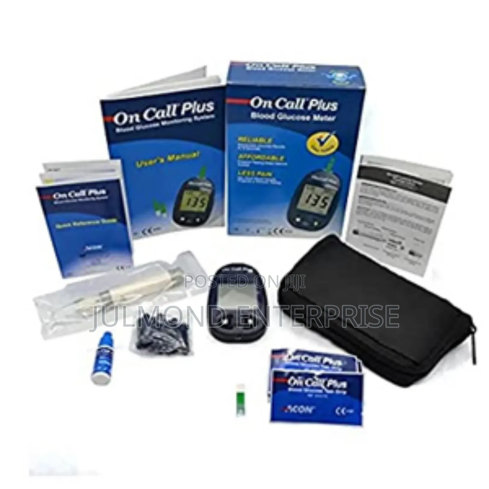 On Call Plus Glucometer With 10 Strips