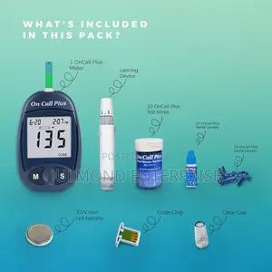On Call Plus Glucometer With 10 Strips