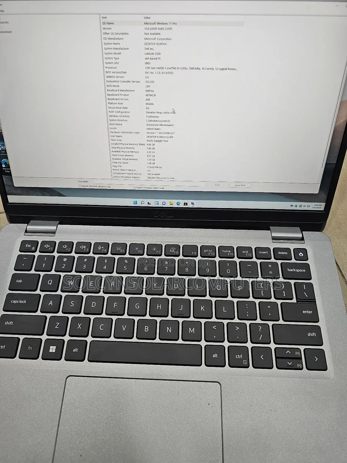 Laptop Dell Latitude 5330 8GB Intel Core I5 SSD 512GB