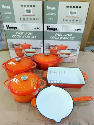 5pcs Cast Iron Pot Set