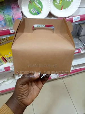Food Paper Box With Handle - 500pcs
