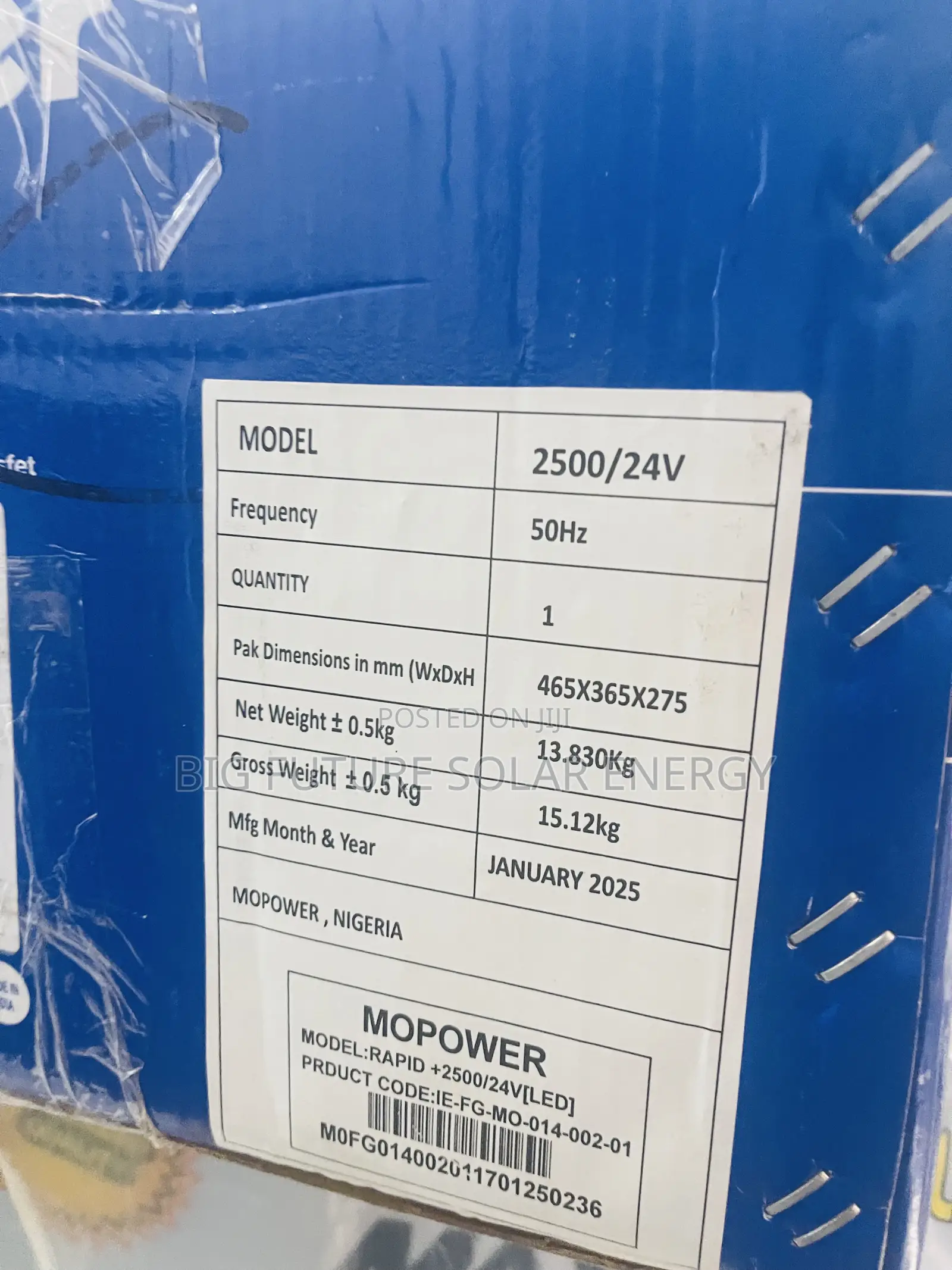 2.5kva Mopower Solar Inverter 24v