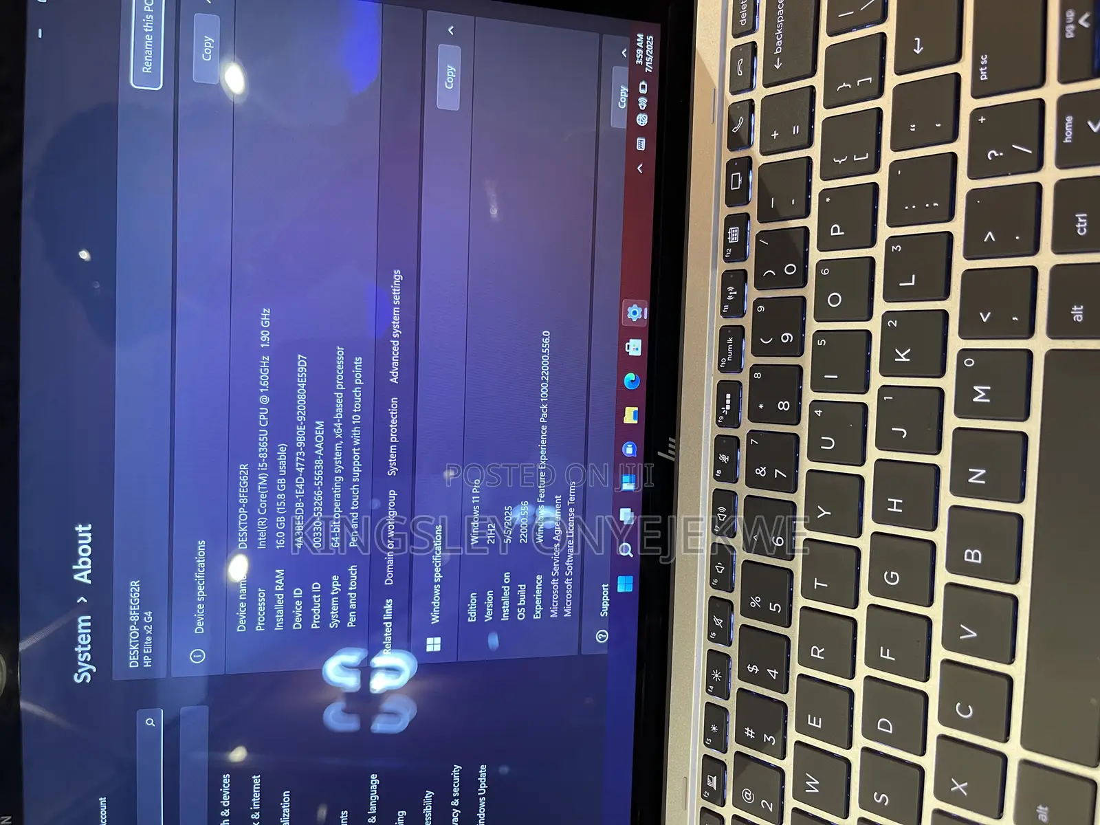 Laptop HP X2 16GB Intel Core I5 SSD 512GB