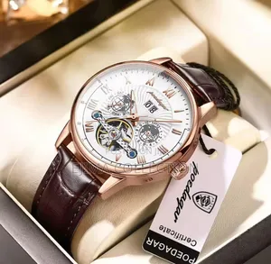 Automatic Tourbillon, Chronograph Working, Leather Strap