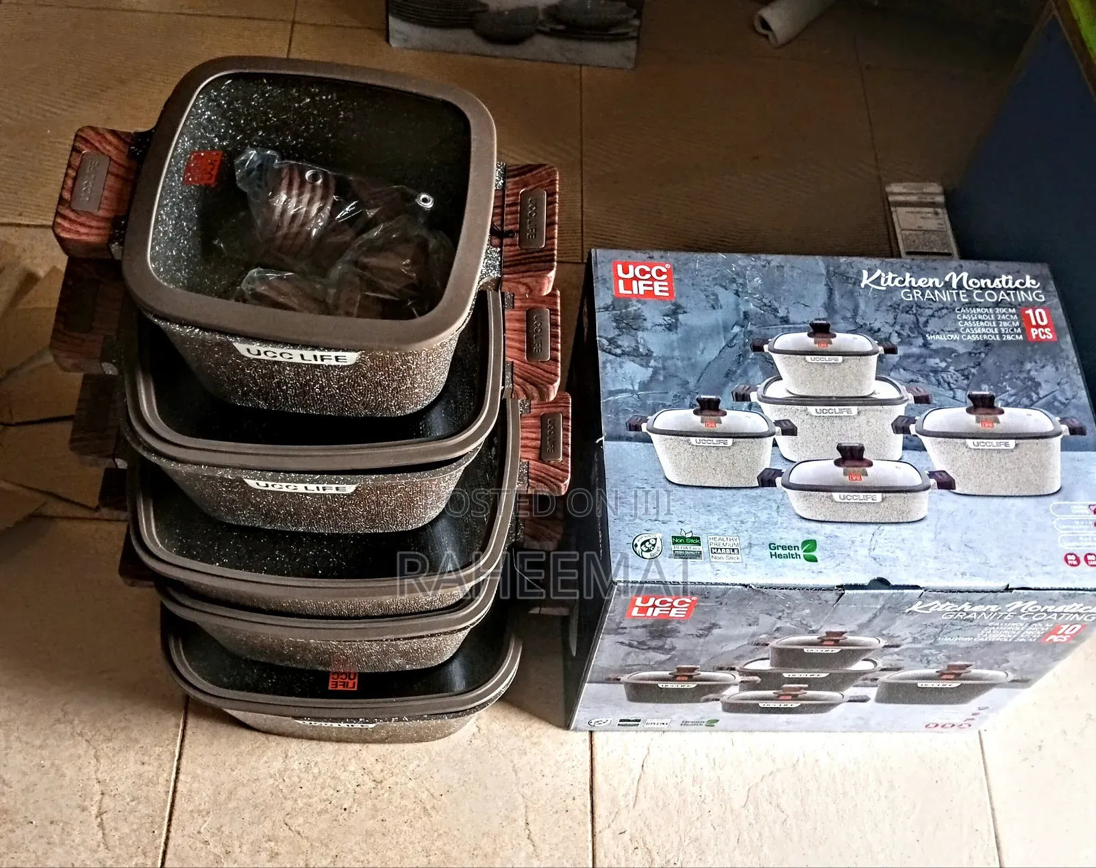 Ucc Life Kitchen Nonstick Granite Coating 10pcs