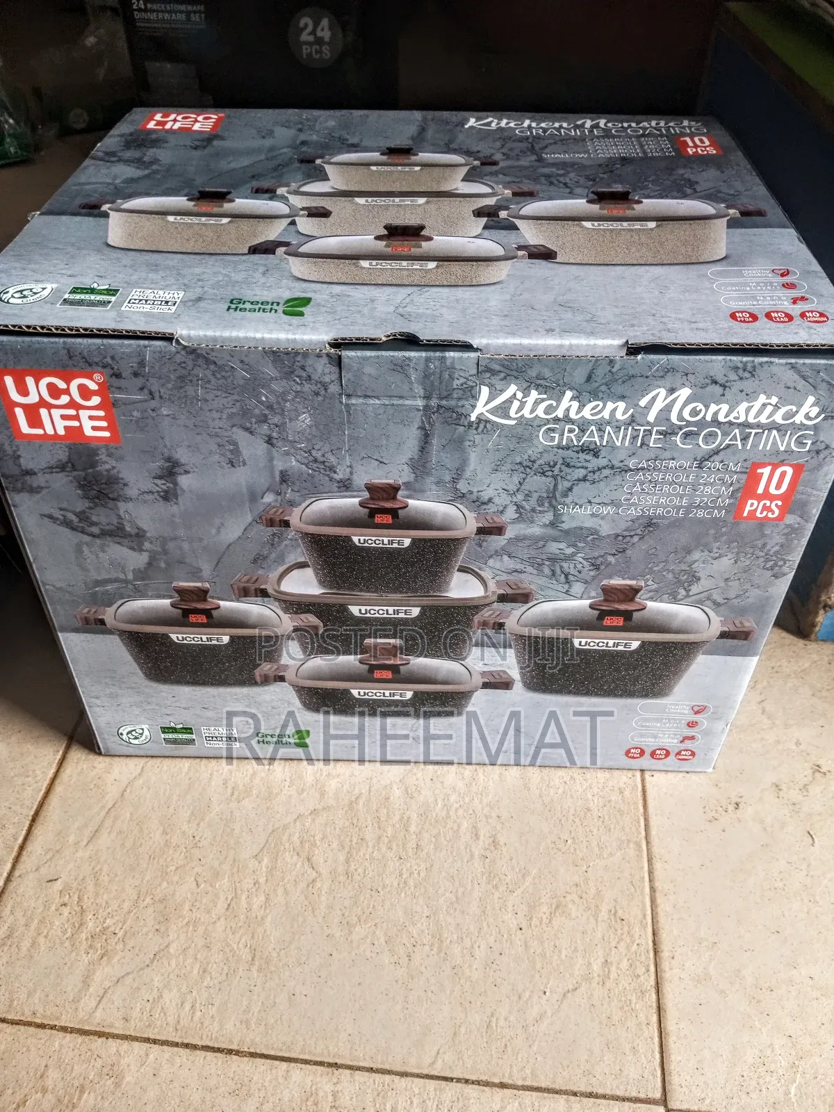 Ucc Life Kitchen Nonstick Granite Coating 10pcs