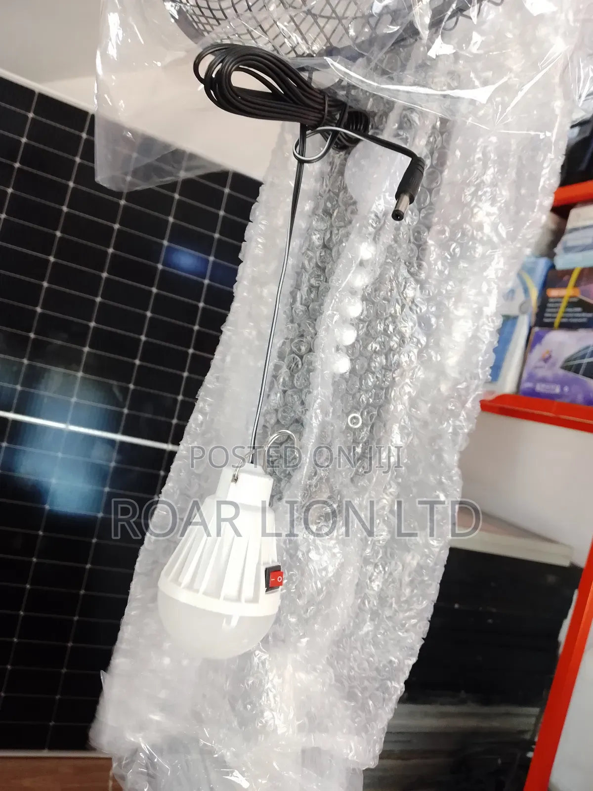 16inch Solar Rechargeable Fan With Panel