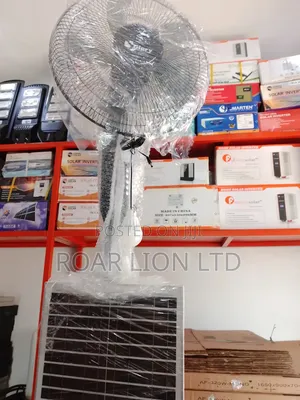 16inch Solar Rechargeable Fan With Panel