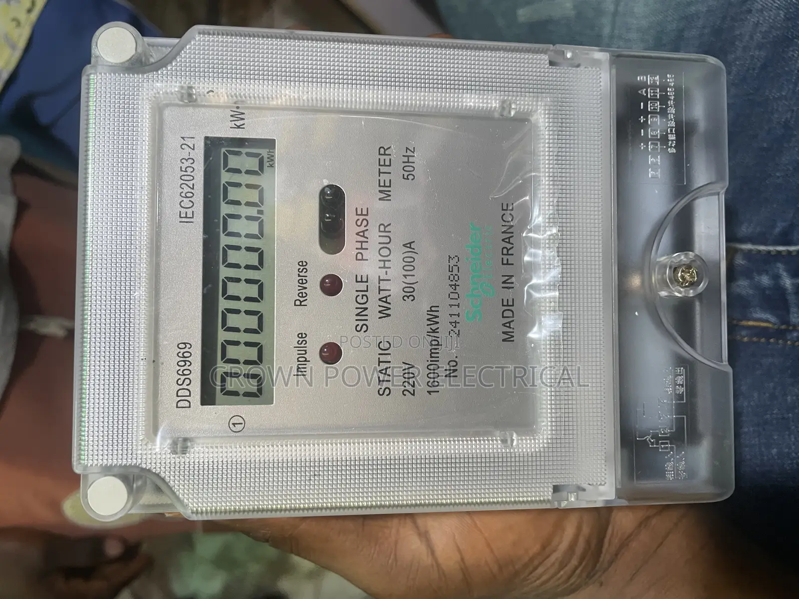 Schneider Singlephase Check-Meter Postpaid