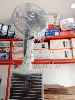 16inch Solar Rechargeable Fan With Panel