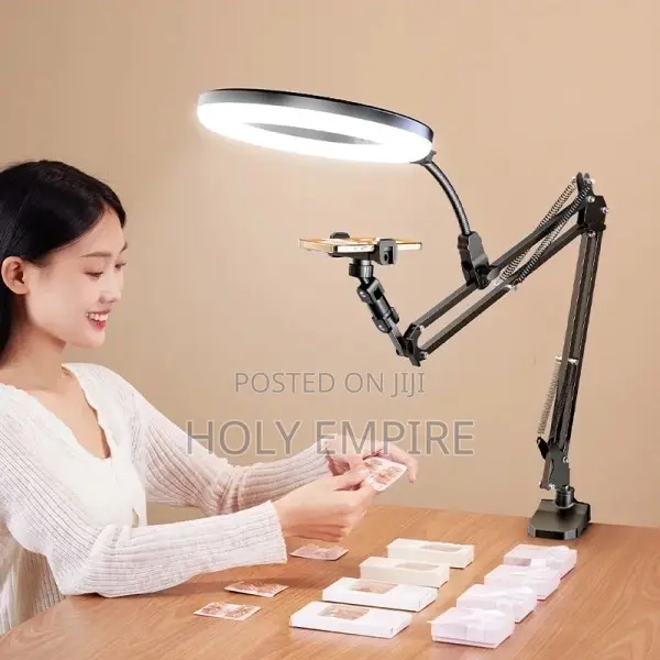 Selfie Ring Light With Mobile Phone Holder Support