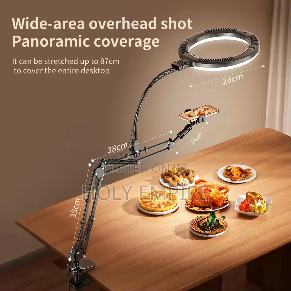 Selfie Ring Light With Mobile Phone Holder Support