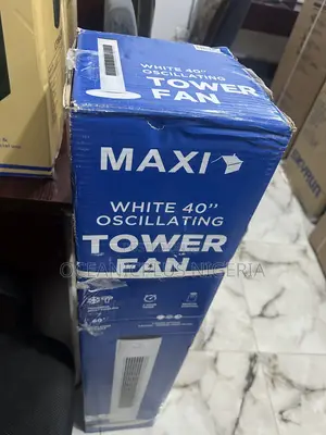 Efficient Maxi Oscillating 40" Tower Fan With Remote Control