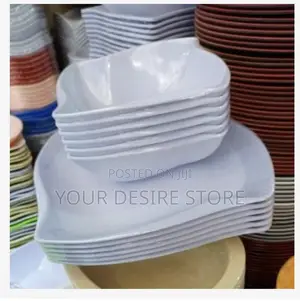12 Pieces Unbreakable Ceramic Plates (Soup and Flat )