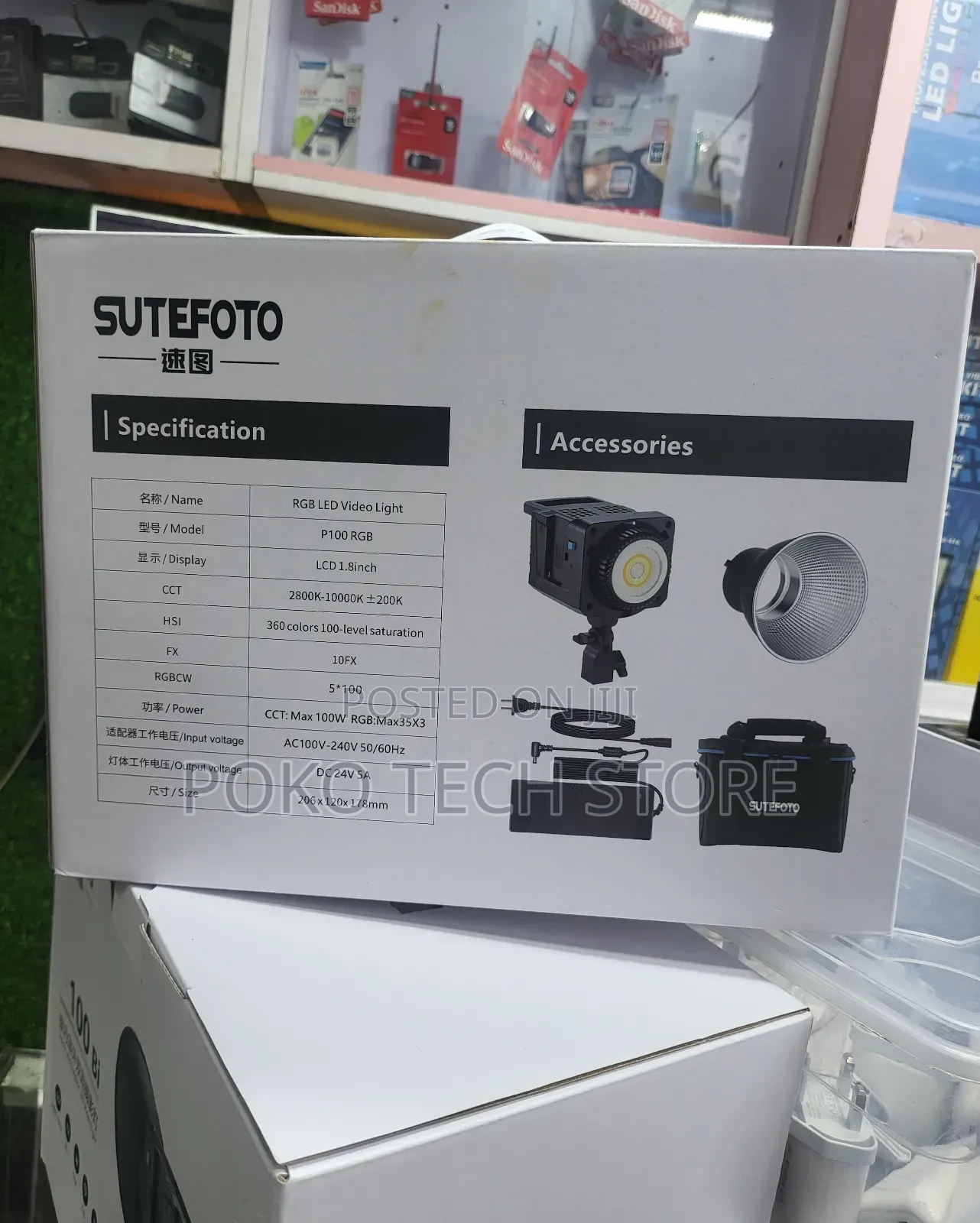 Sutefoto P100 Rgb Video Light