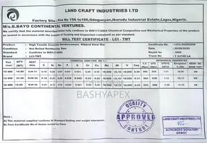 Standard Reinforcements Iron Rods Tmt With Test Results