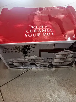 Setof 3 Ceramics Soup Pot