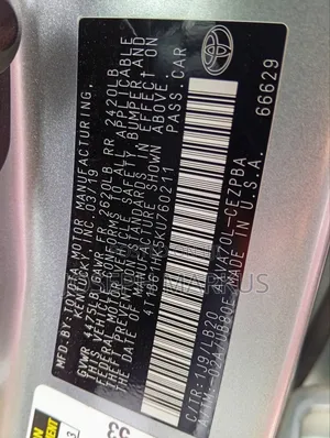 Toyota Camry XSE (2.5L 4cyl 8A) 2019 Silver