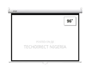 Smaat 96 X 96 Inch Manual Pull Down Projection Screen