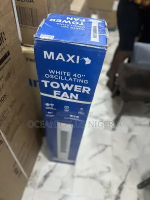 Maxi Tower Fan 40 Inch Oscillating,White.